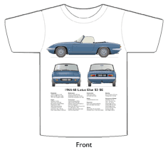 Lotus Elan S3 SE 1966-68 T-shirt Front